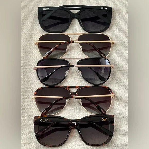Quay Oversized Polarized Sunglasses Bundle